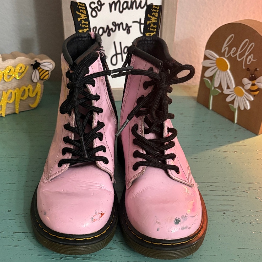 Dr. Martens Kids Pink Boots
